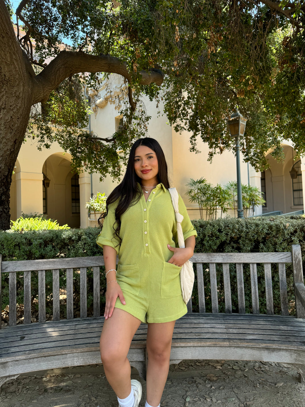 Malibu Romper (Matcha)