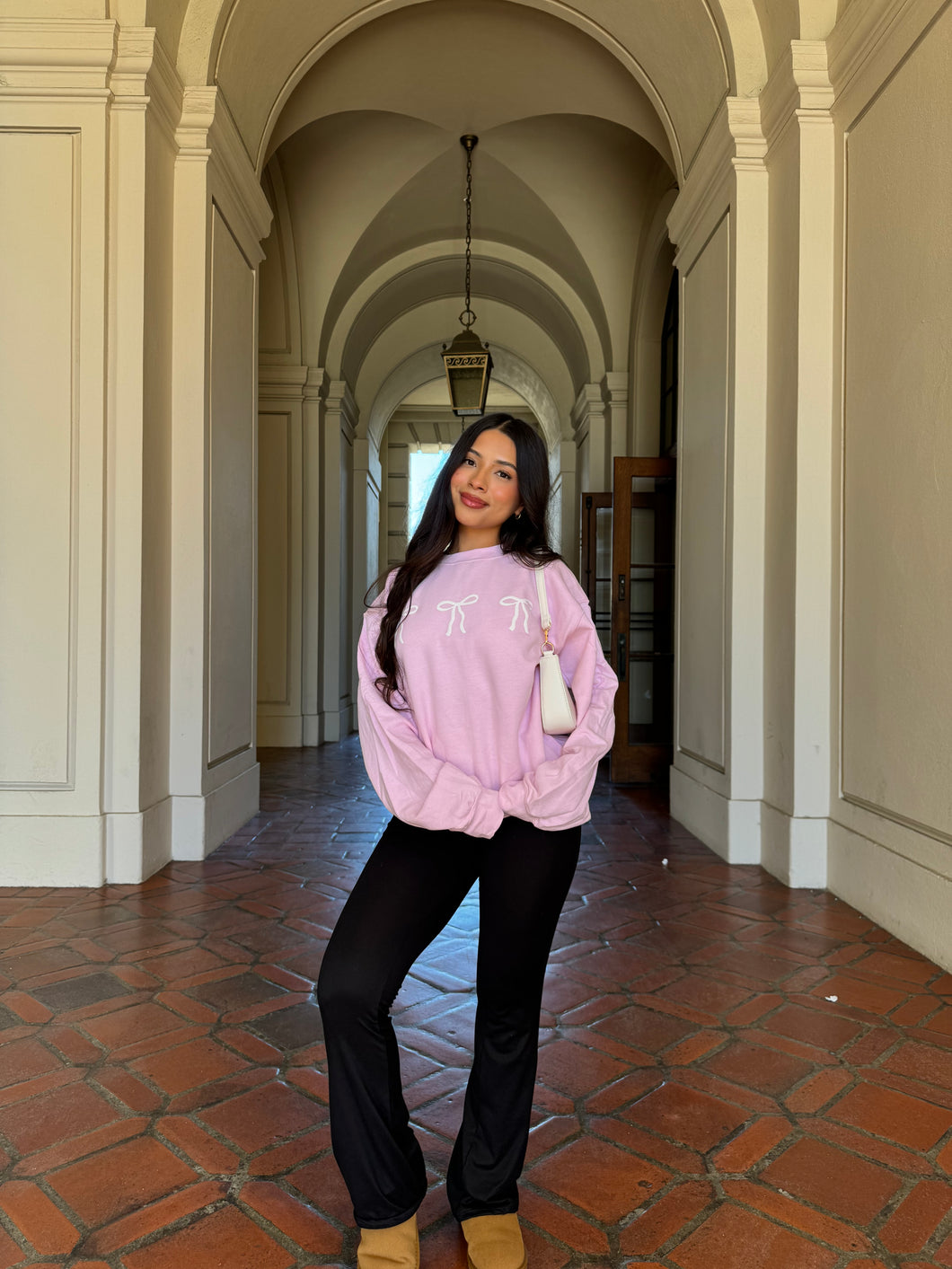 Pink Bows Crewneck