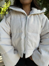 Load image into Gallery viewer, Sweet Cream Corduroy Puffer Jacket
