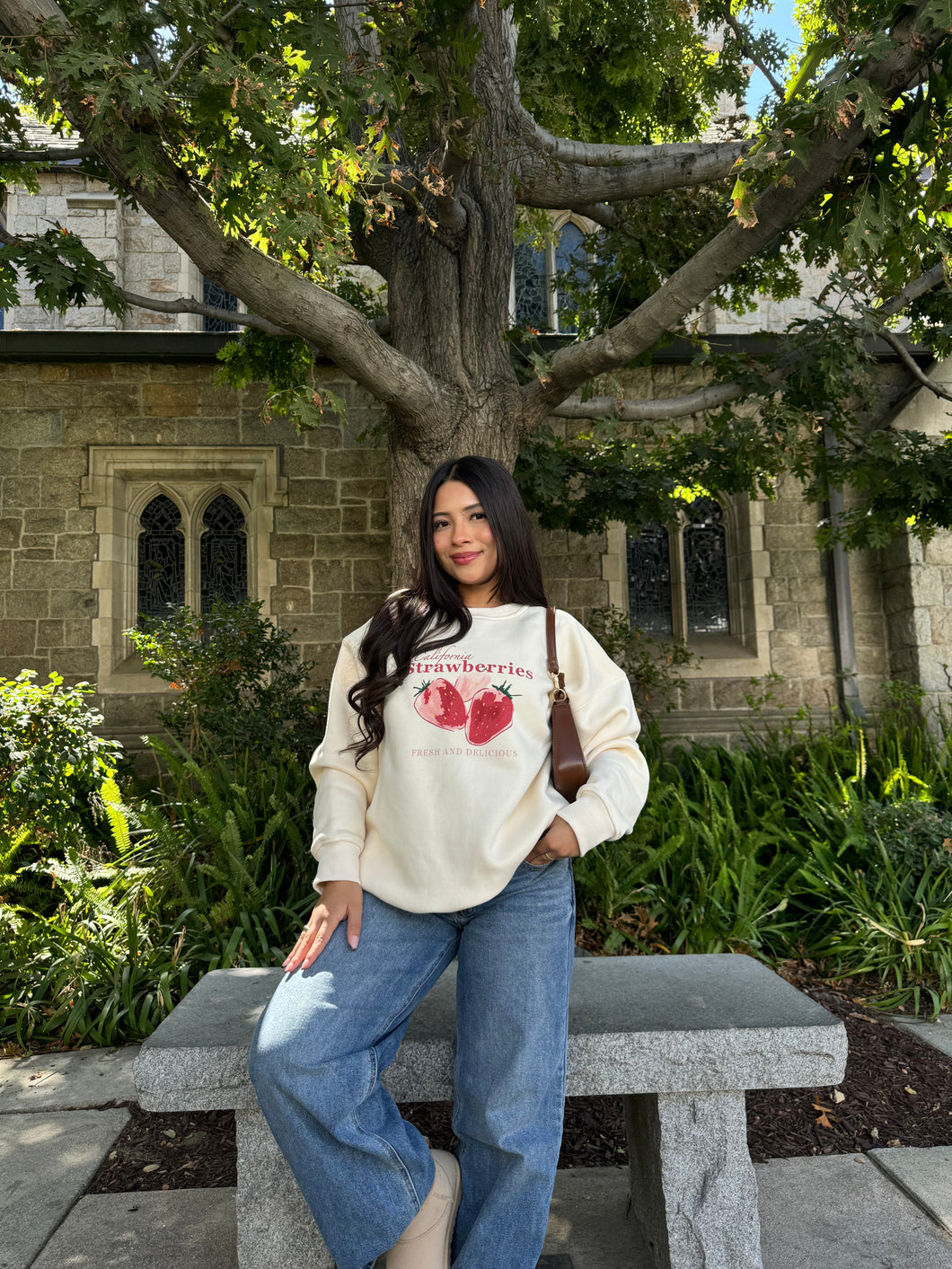 California Strawberries Crewneck