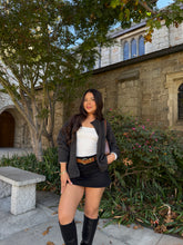 Load image into Gallery viewer, Everyday Mini Skort (Black Denim)
