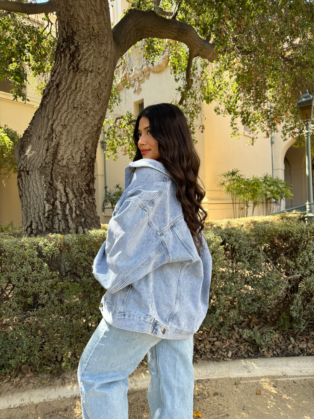 Off the Grid Oversized Denim Jacket