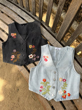 Load image into Gallery viewer, Nuestra Cultura Vest (Light Denim)
