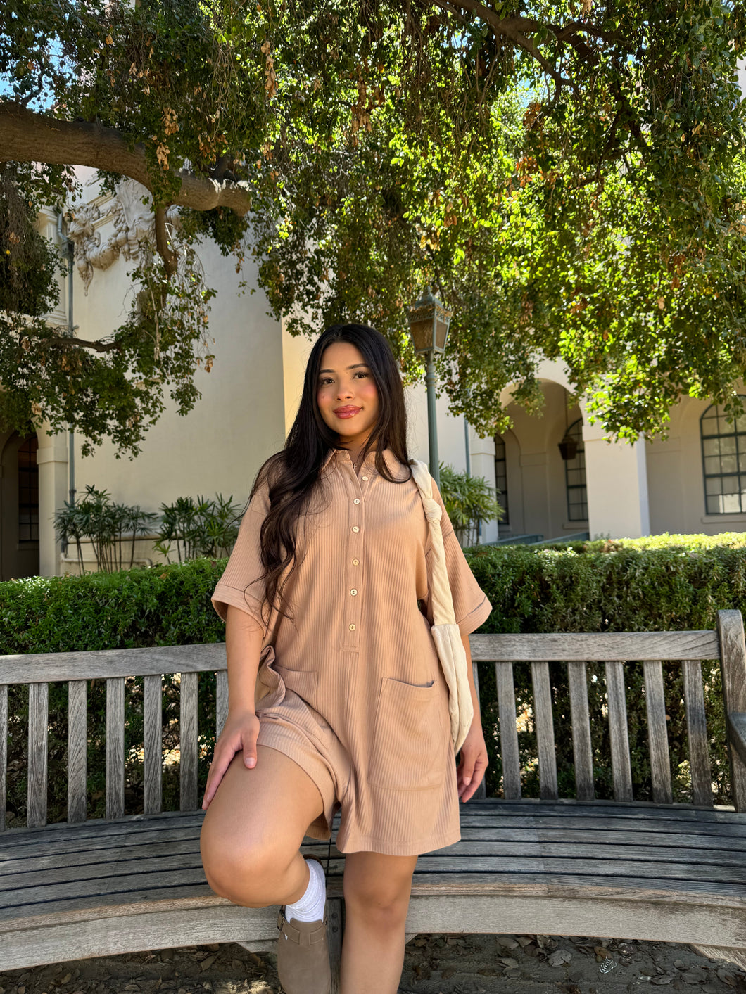 Topaz Romper (Mocha)