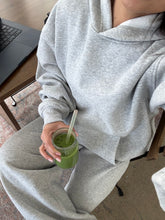 Load image into Gallery viewer, Serene Fleece Hoodie (Heather Grey)

