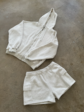 Load image into Gallery viewer, Simple Things Cargo Shorts (Heather White)
