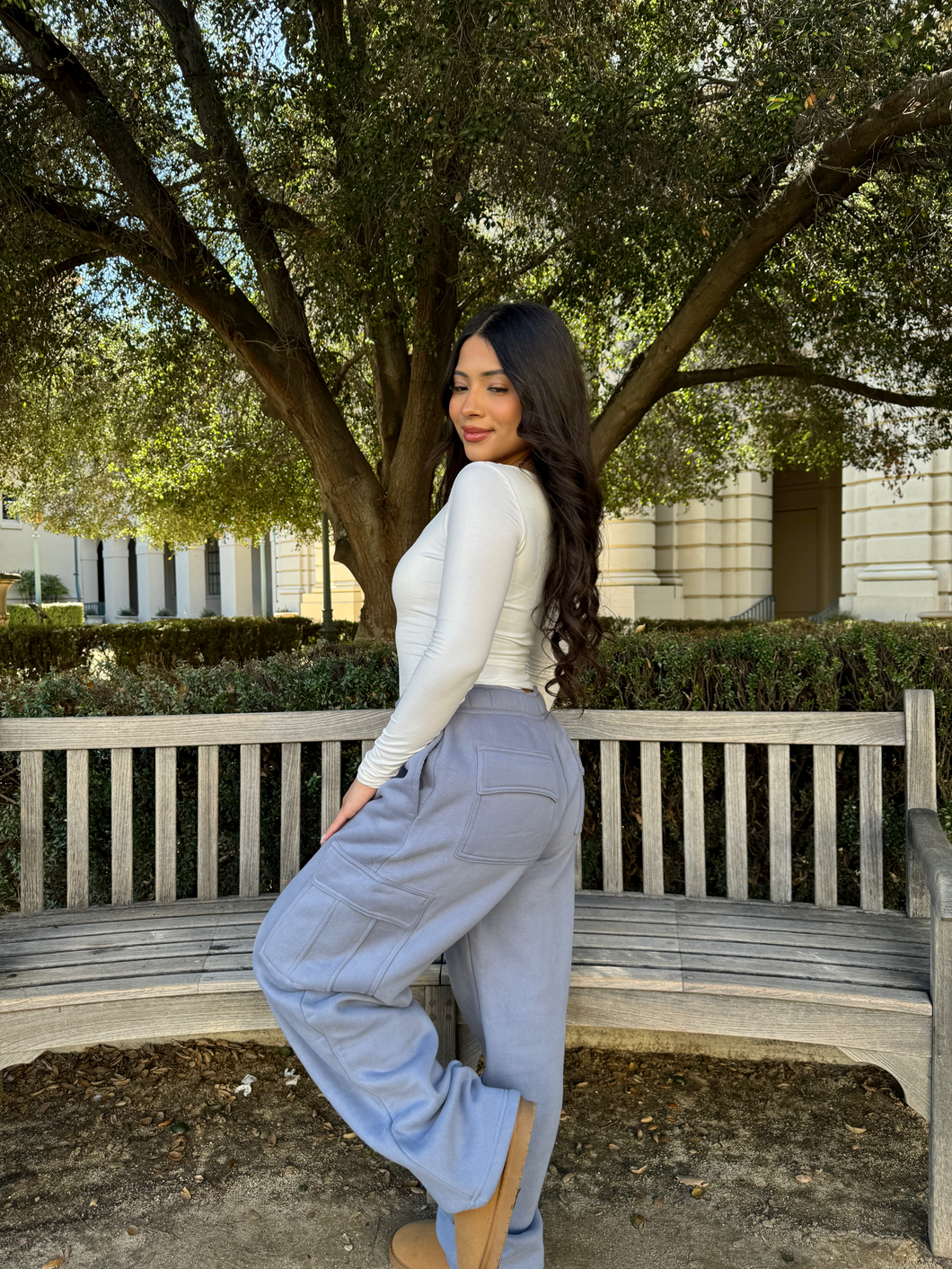 Simple Things Cargo Sweatpants (French Blue)