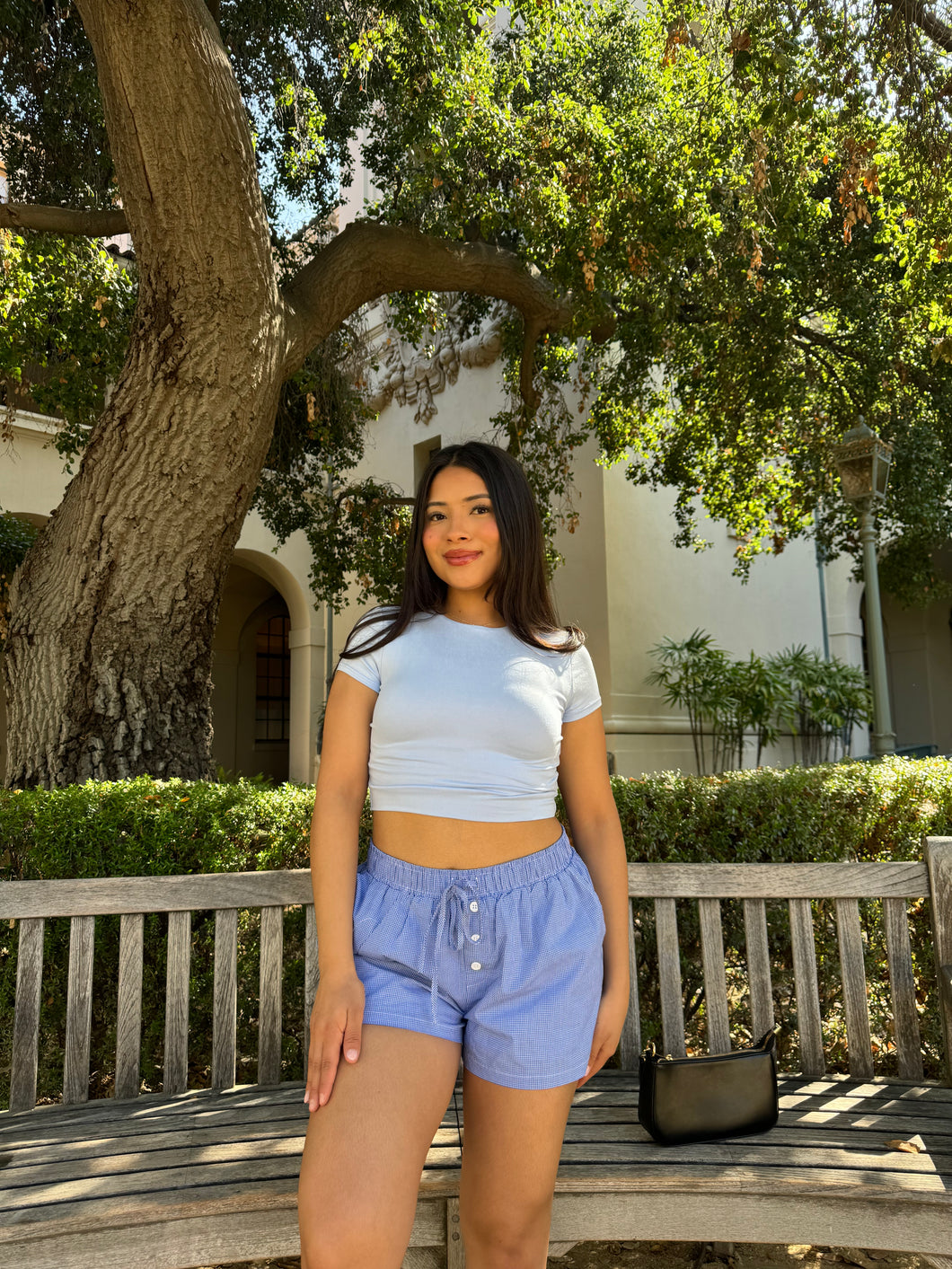 Lust Butter Short Sleeve Cropped (Baby Blue)