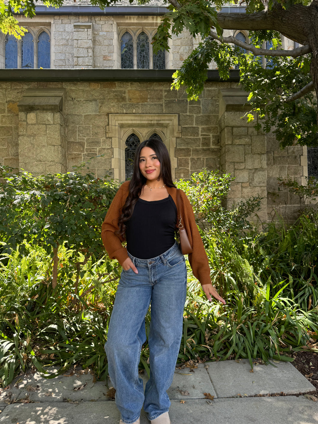 Hazel Cardigan Shrug (Pumpkin)