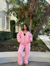 Load image into Gallery viewer, Simple Things Zip Up Oversized Hoodie (Blush)
