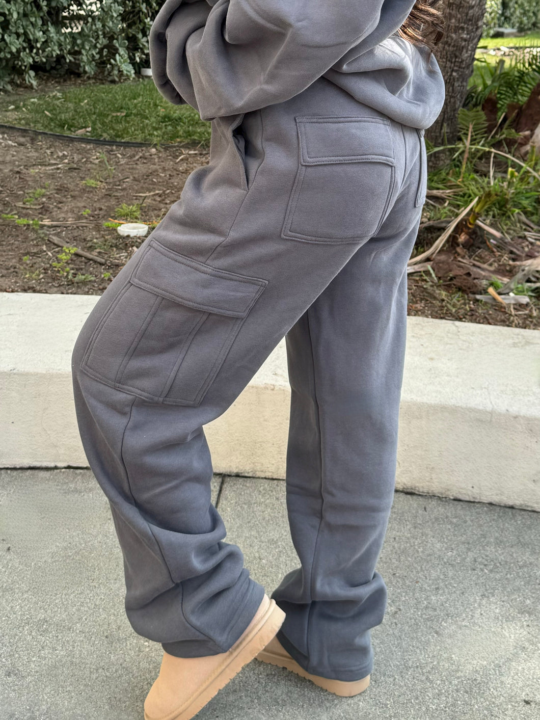 Simple Things Cargo Sweatpants (Charcoal)