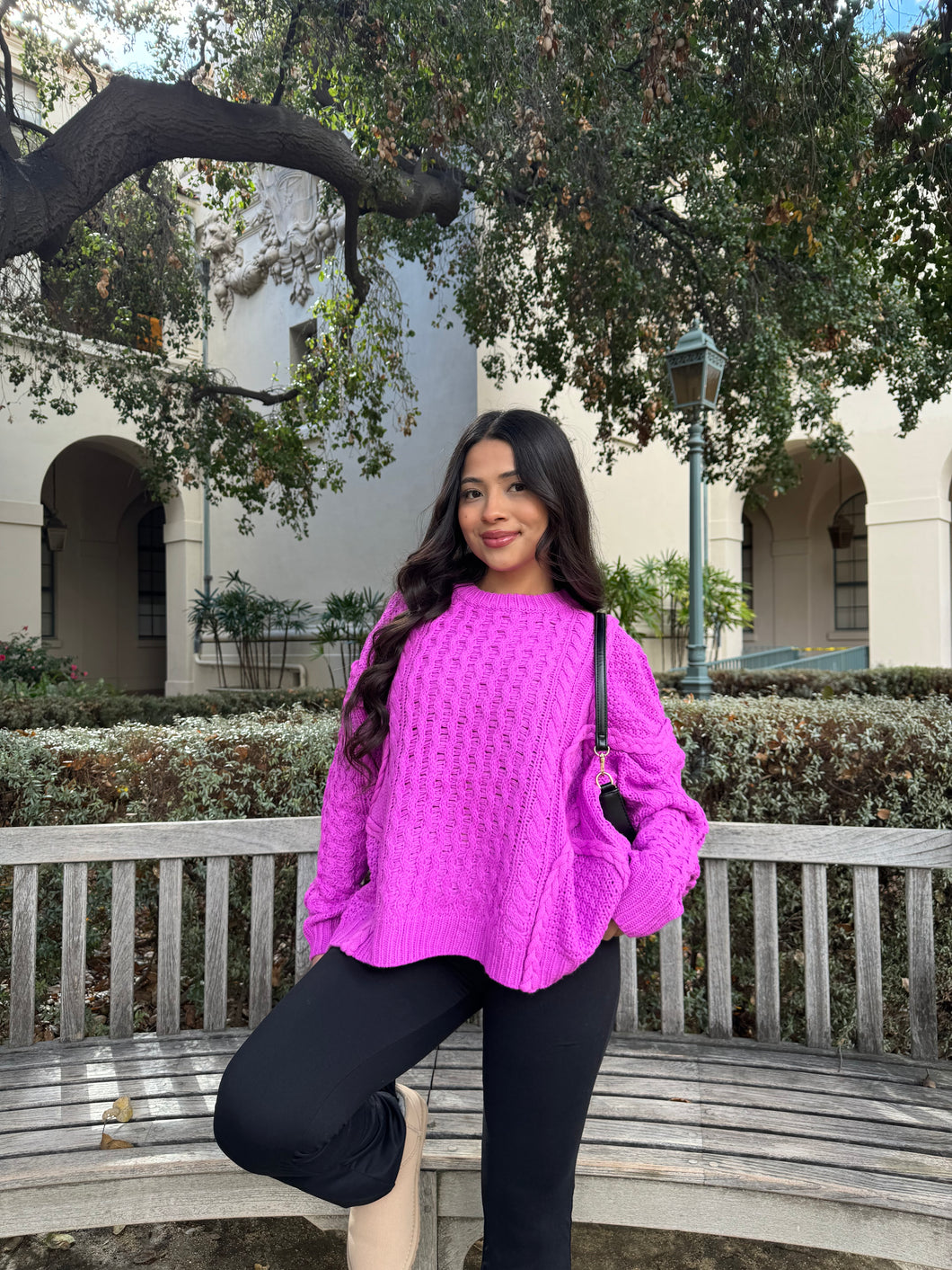 Rory Oversized Sweater (Orchid)